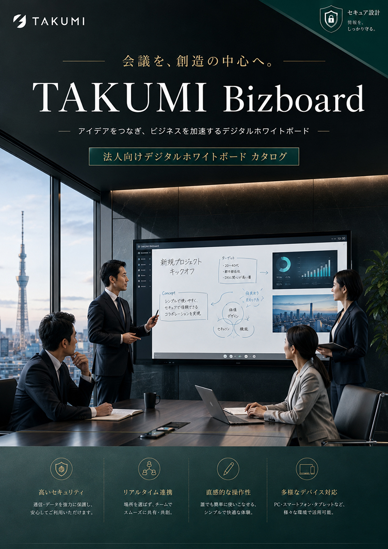 TAKUMI Bizboard カタログ表紙